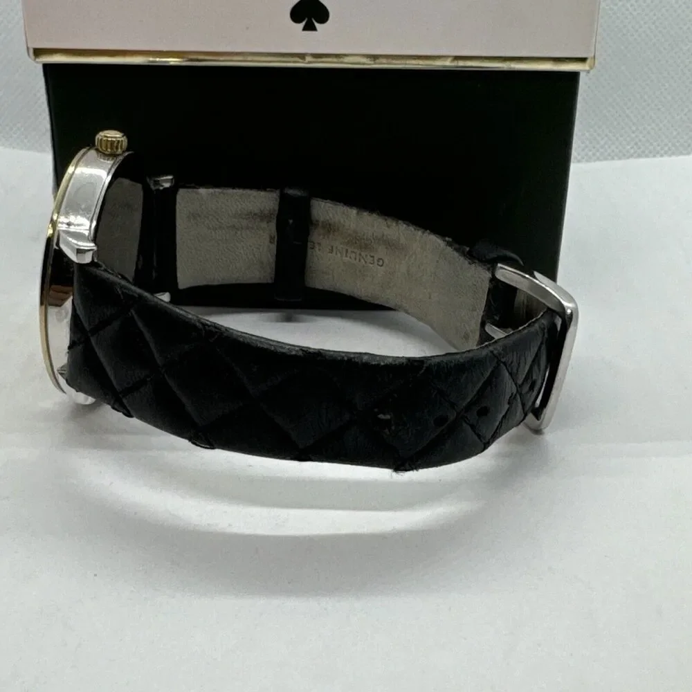 Kate Spade New York Metro 0125 Women's Black Leather Analog Dial Watch JNA121